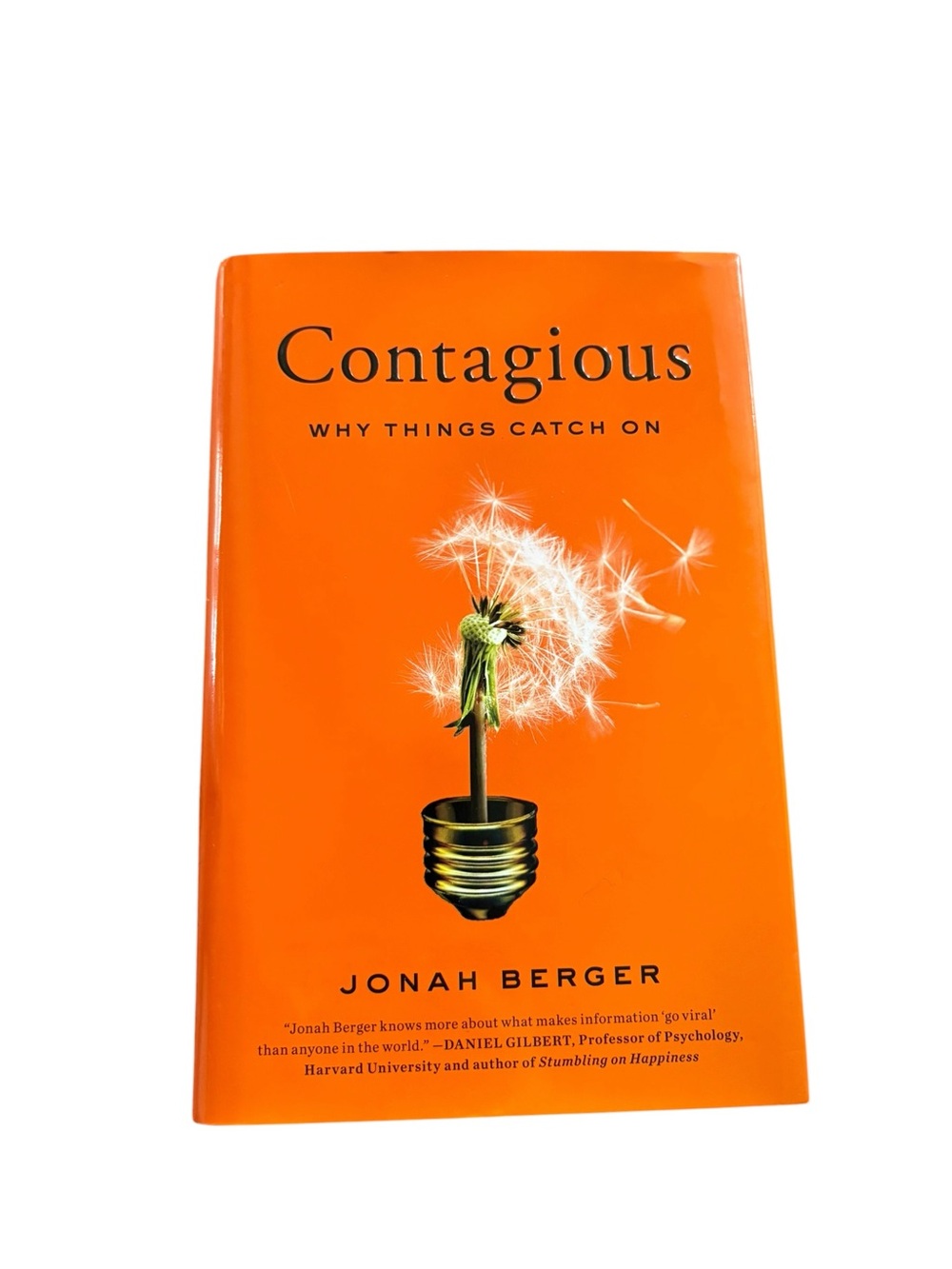 Contagious why things catch on by Jonah Berger Hardcover Novel Book